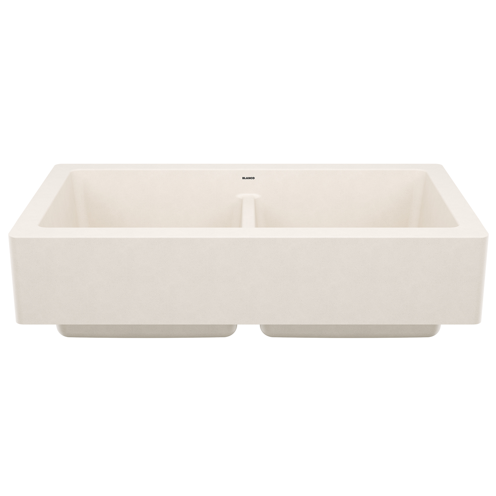 TARJA DOBLE BLANCO VINTERA 33" BLANCO SUAVE PARA COCINA SILGRANIT