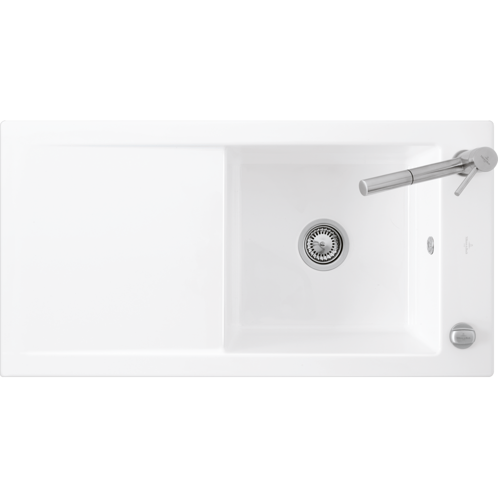 [67902FR1] FREGADERO CERÁMICO BLANCO PLANO VILLEROY & BOCH PARA COCINA