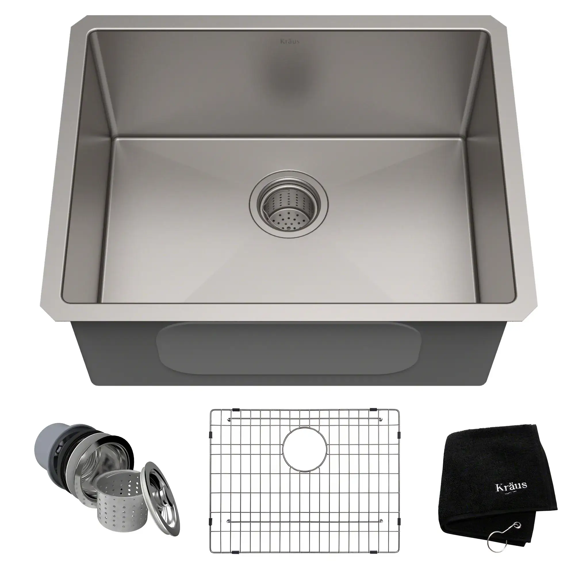 FREGADERO COCINA INDIVIDUAL KRAUS STANDART PRO ACERO INOXIDABLE 16 CALIBRE
