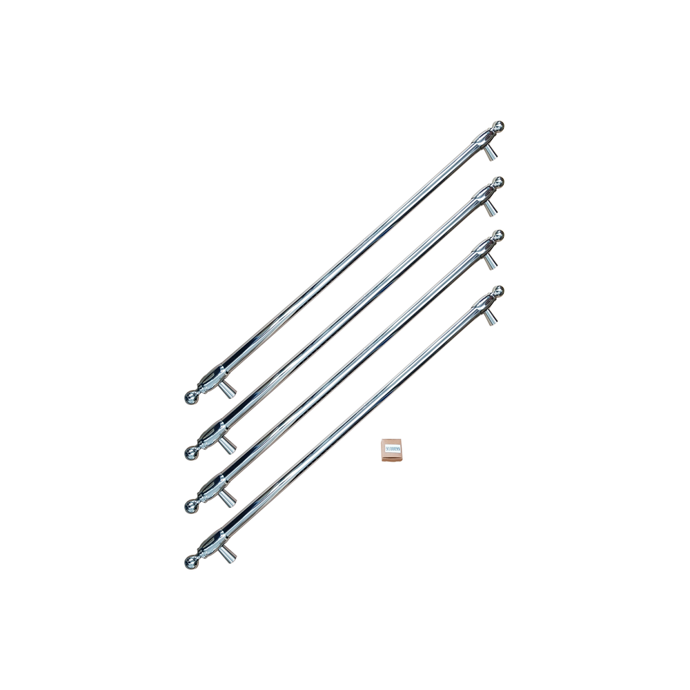 [HK36HERFDX] KIT DE MANIJAS SERIE HERITAGE BERTAZZONI PARA REFRIGERADOR FRENCH DOOR 36"
