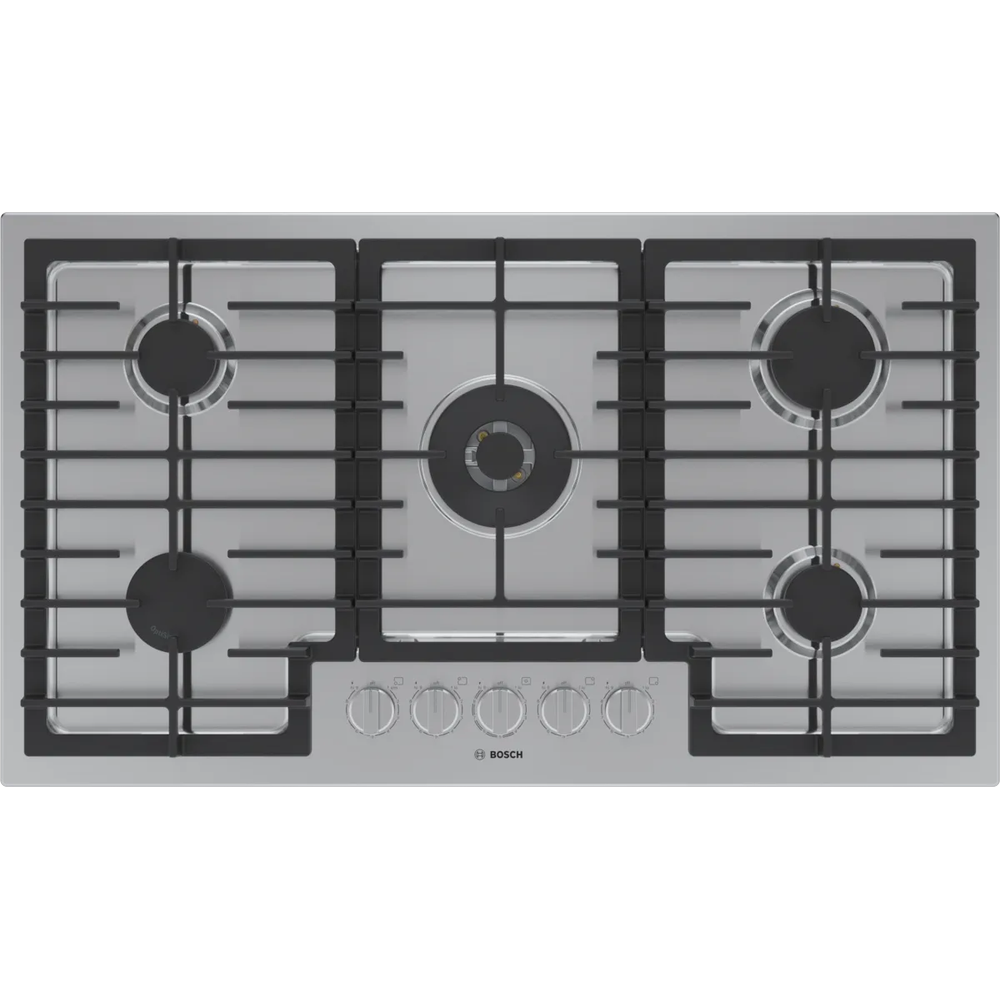 36" GAS COOKTOP, 800 SERIES, STAINLESS STEEL, FLAMESELECT®