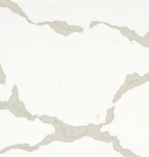 Lámina de Cuarzo (3.06 x 1.44 m) Color Calacatta Maximus Marca Caesarstone Línea White Light 5114